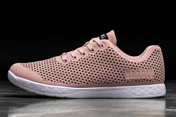 Men's Nobull Blush Suede Trainers Pink | SG F2339D